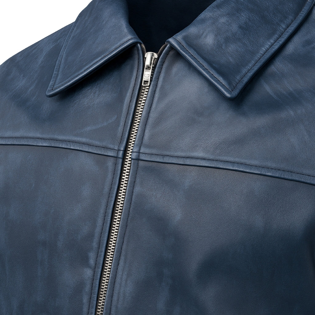 Buy Ferrari Blue Suede Coat Jacket Men & Women – Unisex Suede Bomber for Bold Style, Everyday Comfort, Year-Round Wear & Timeless Luxury