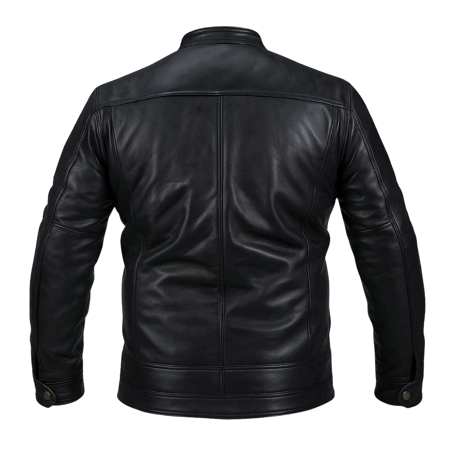 Buy Black Cafe Racer Leather Jacket – Premium Men’s Biker Outerwear with Classic Road Style & Modern Comfort