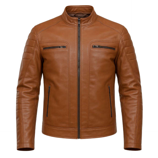 Buy Brown Men Leather Jacket – Premium Classic Outerwear for Everyday Style & Durability