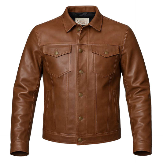Buy Western Style Leather Dark Brown Jacket – Premium Unisex Outerwear with Classic Western Heritage & Rugged Comfort