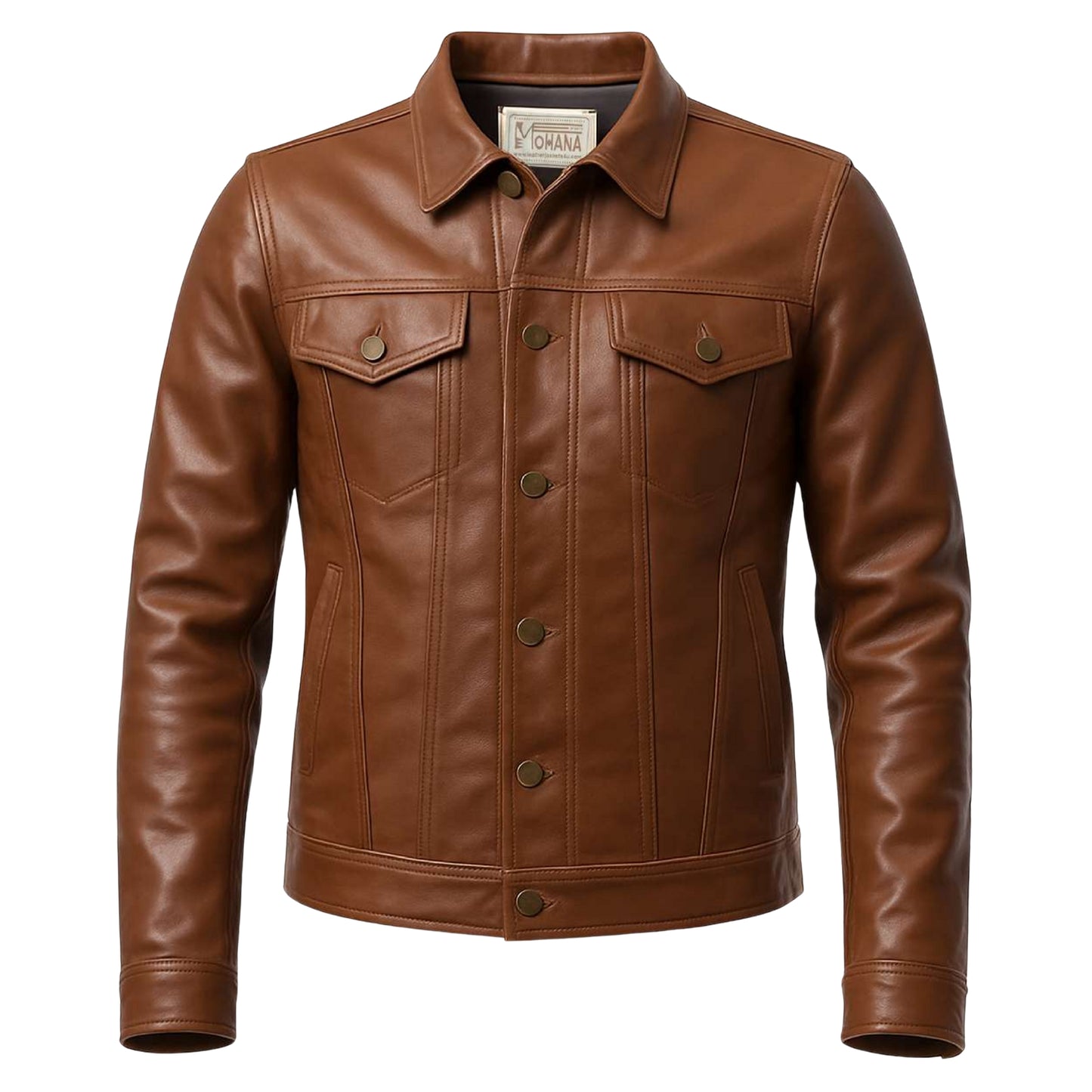 Buy Men’s Light Brown Leather Jacket – Premium Classic Outerwear for Everyday Style & Comfort