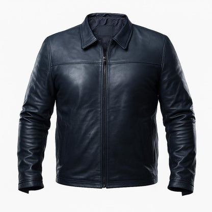 Buy Alpha Black Leather Motorcycle Jacket with Armor for Men – 4 Season Riding Jacket for Safety, Style, Comfort & All-Weather Performance