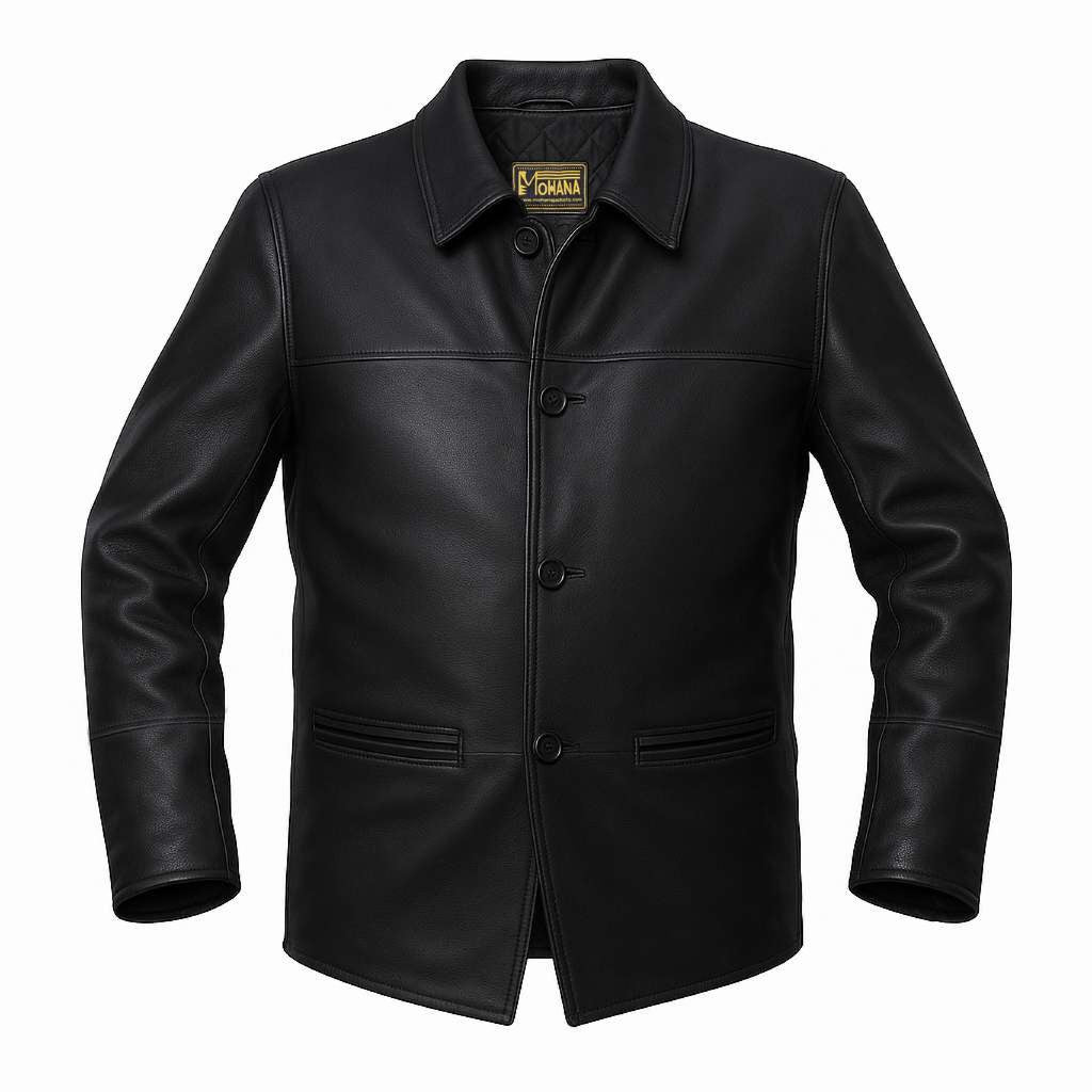 Buy Men’s Leather Black Jacket – Premium Classic Outerwear for Everyday Style & Durability