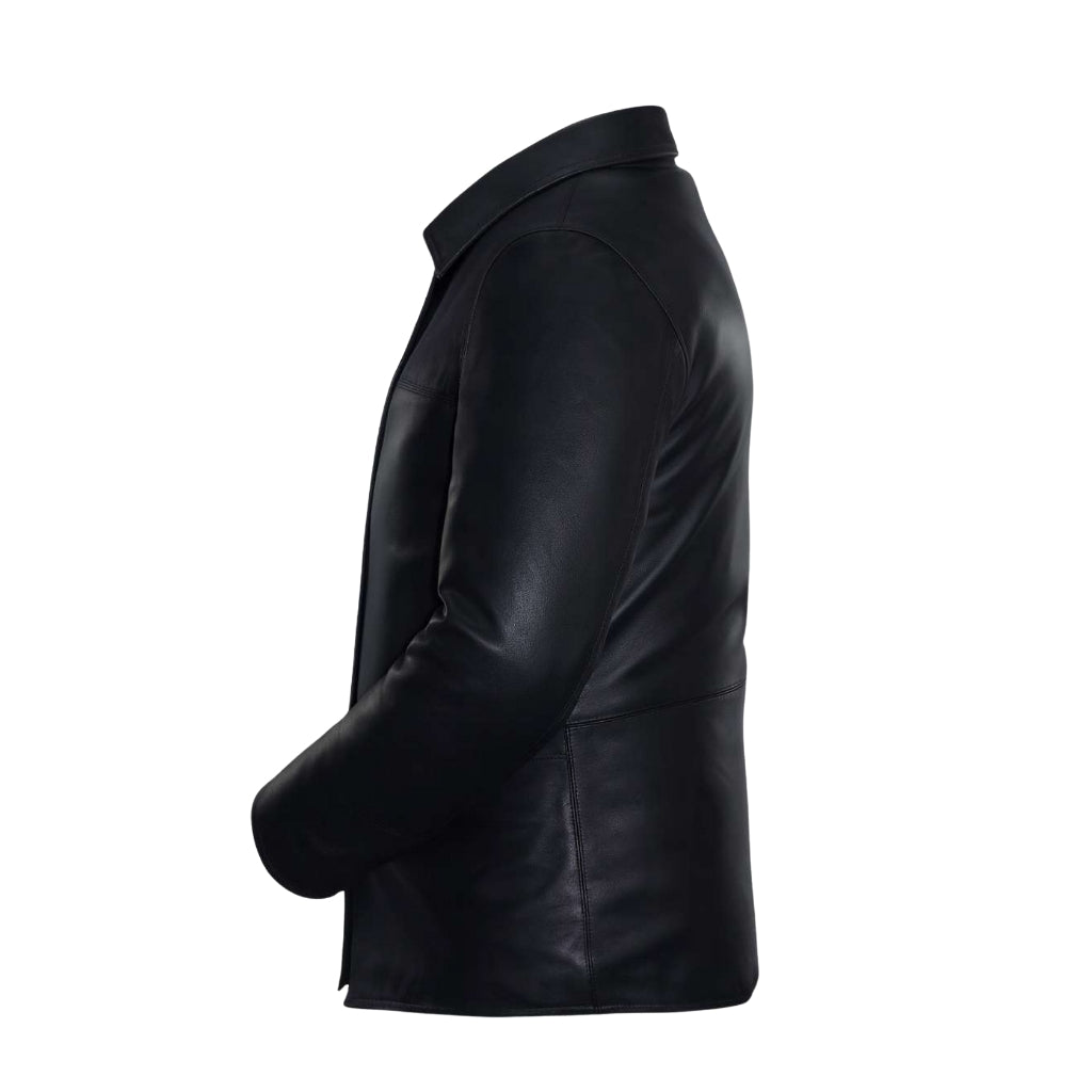 Buy Men’s Leather Black Jacket – Premium Classic Outerwear for Everyday Style & Durability