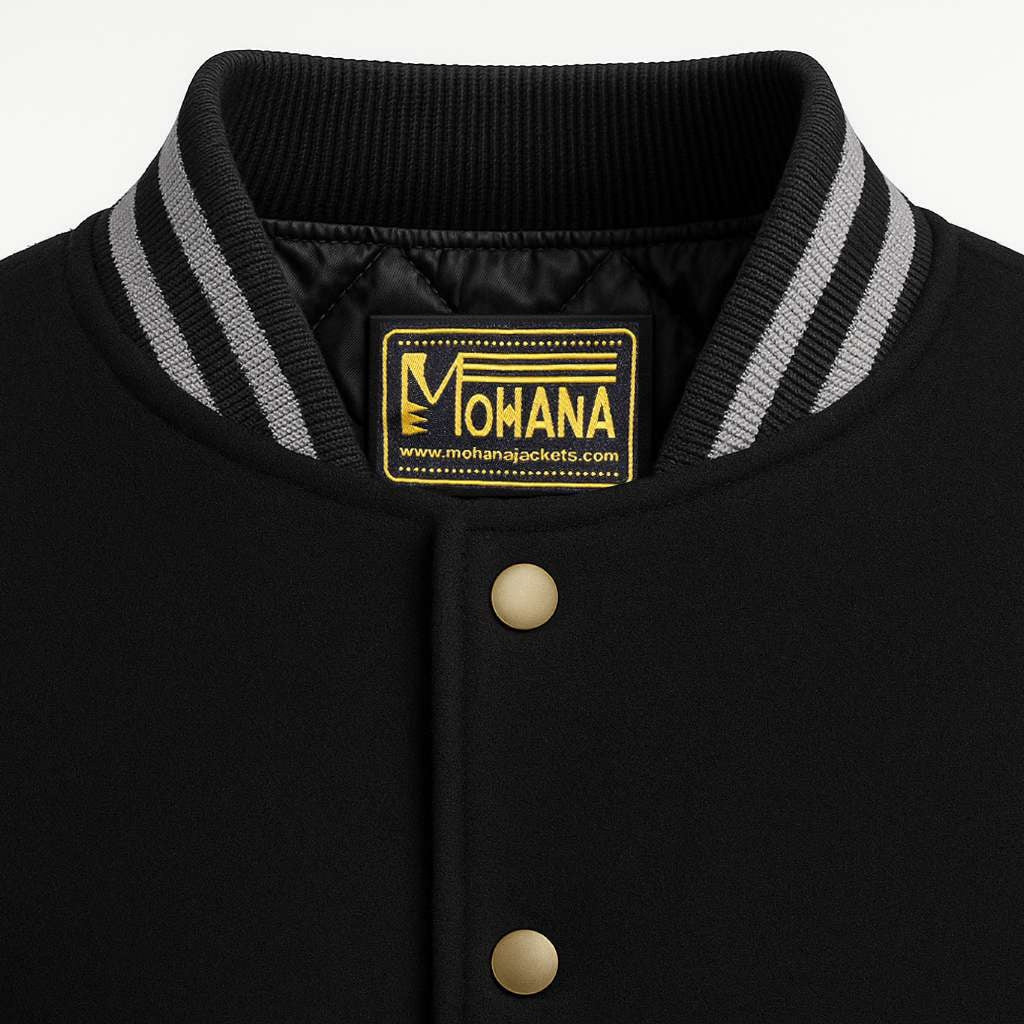 Buy Black Varsity Letterman Jacket – Premium Unisex Leather Outerwear with Classic Collegiate Style & Modern Comfort
